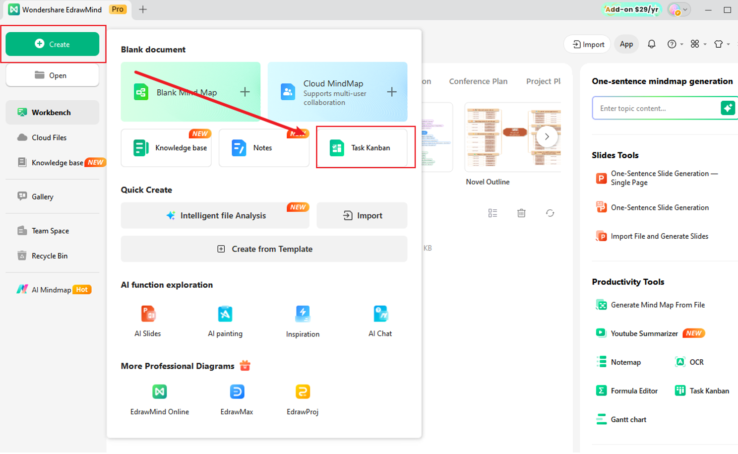 Create items as cards