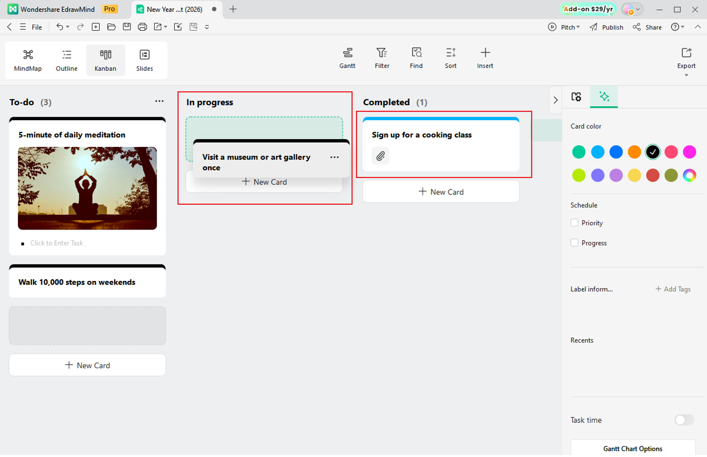 Gestion des progrès